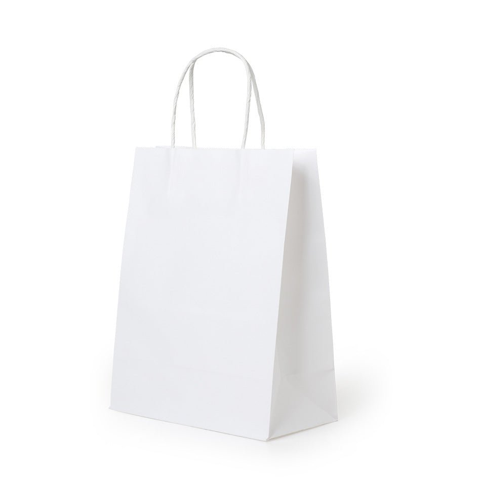 6x6x2" White Kraft Paper Bag - Yorkn Inc✅