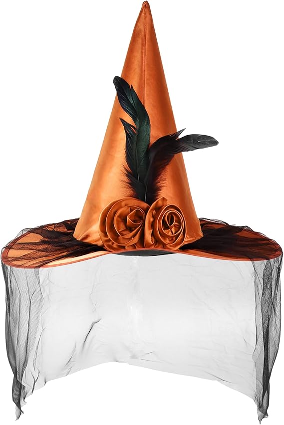 Chapeau de sorcière avec voile 