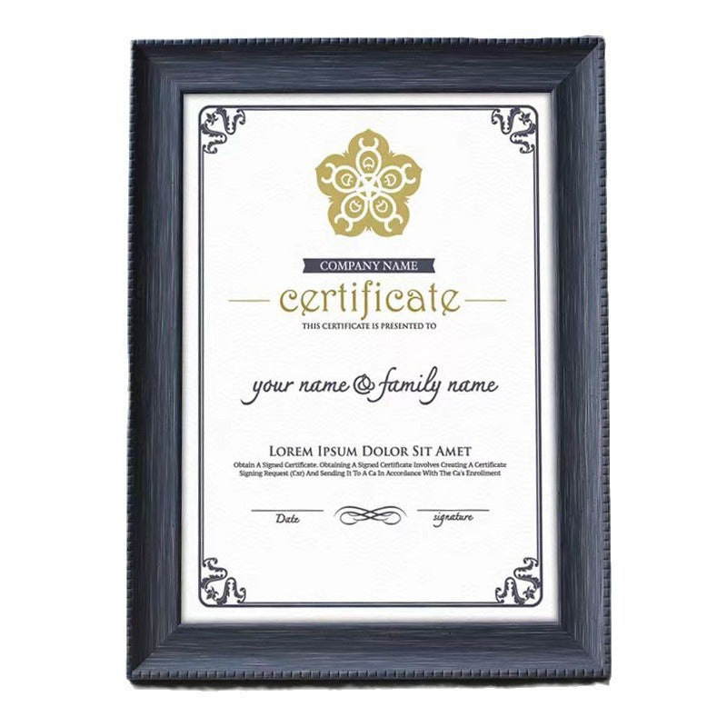 Cadre de certificat A5 