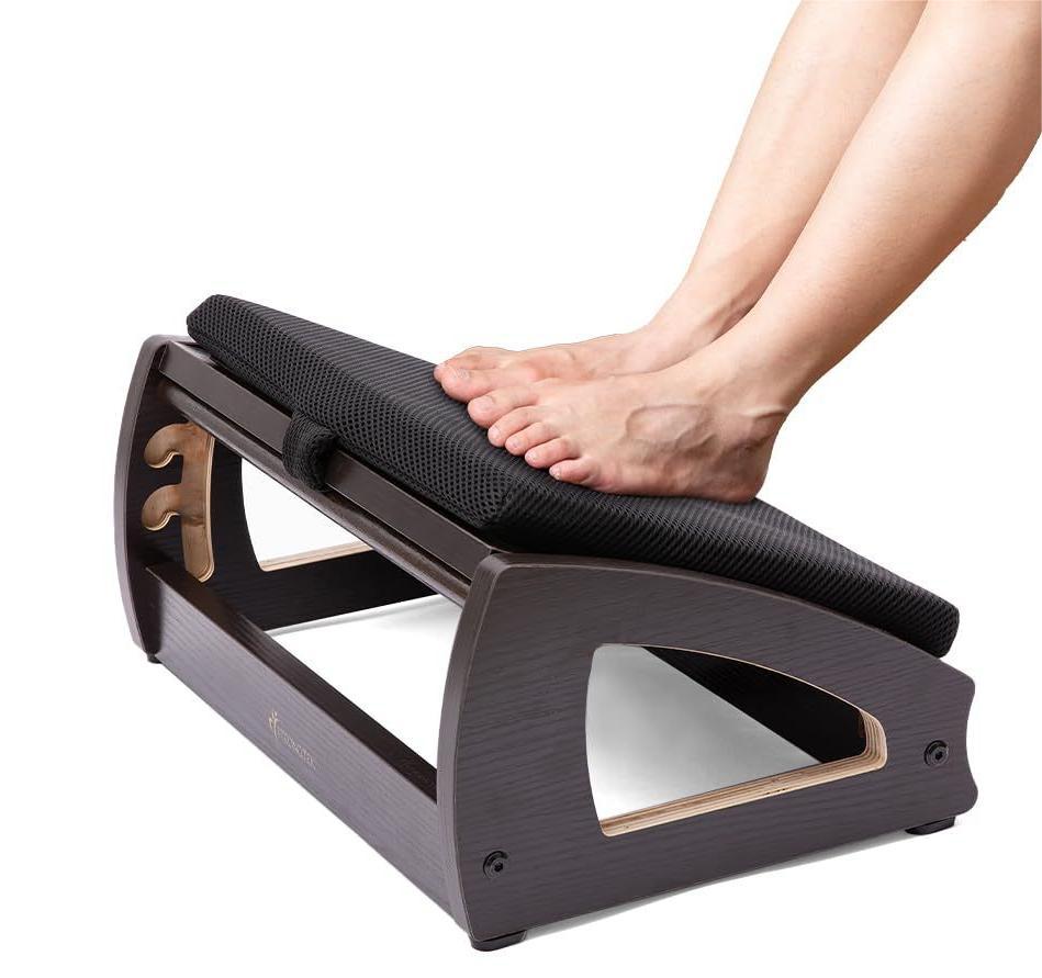 Repose-pieds ergonomique en bois 
