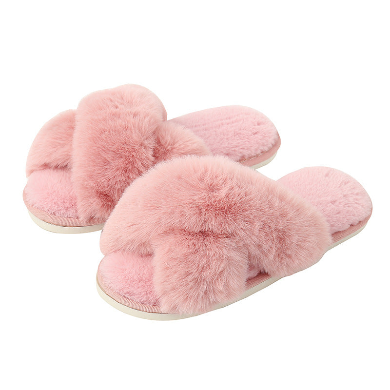Chaussons à bandes croisées pour femmes 