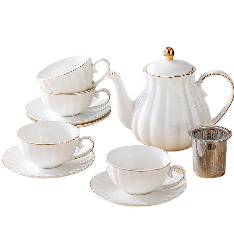 Teapot With Cup And Saucer Set