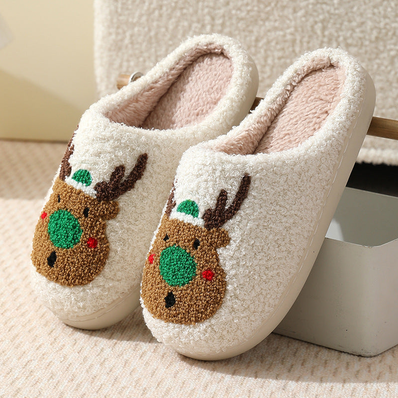 Holiday Christmas Reindeer Slipper
