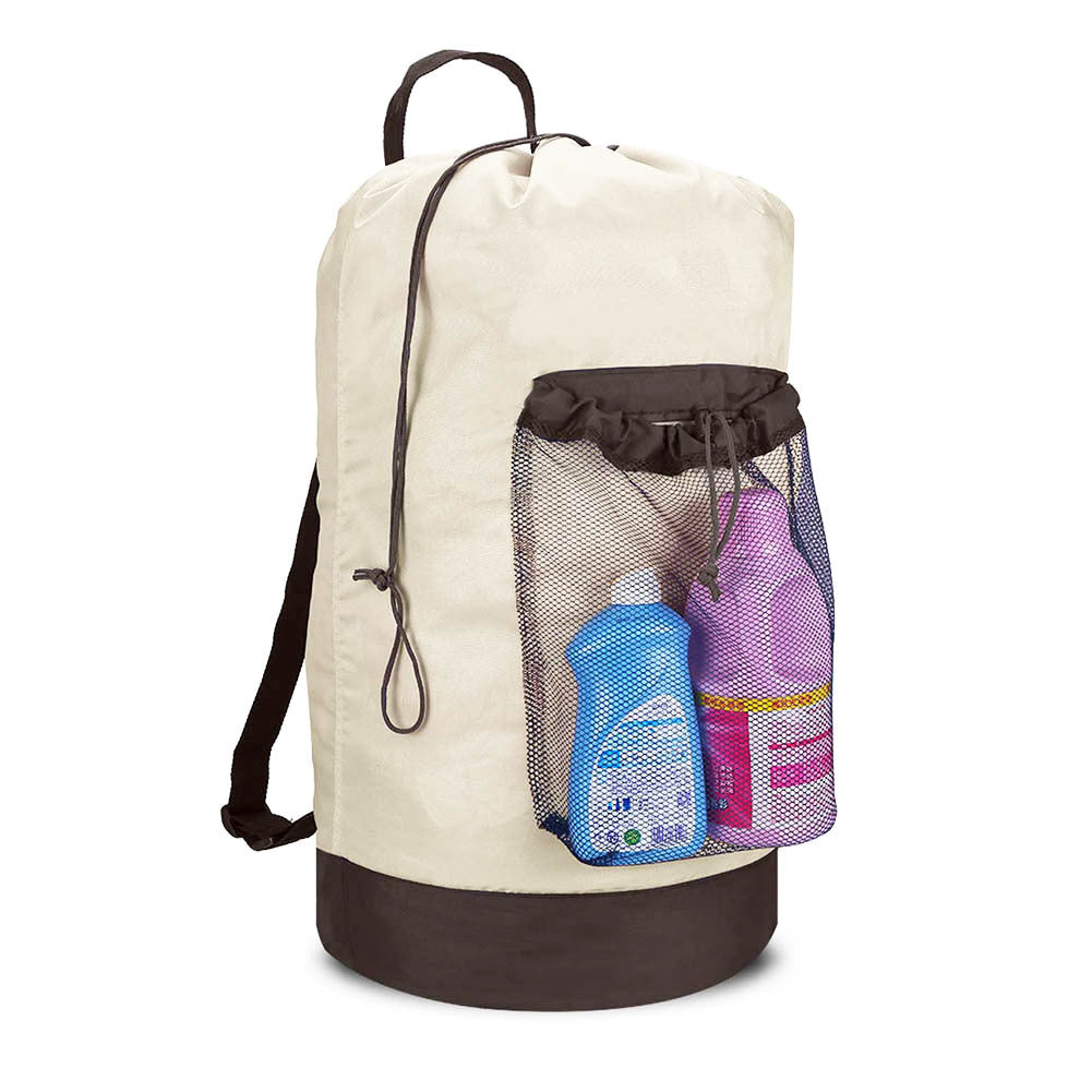Sac à linge avec bretelles et maille 