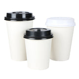 Gobelet à café en papier de 200 ml avec couvercle 
