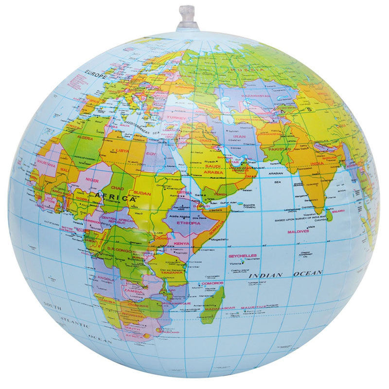 16 Inch Globe Beach Ball