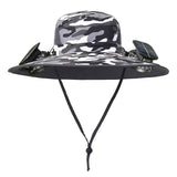 Dual-fan Solar-charging Sun Hat For Summer Outdoor Use