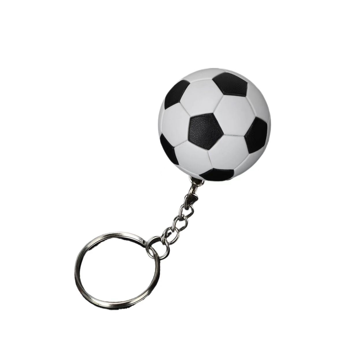 Porte-clés en alliage de zinc imitation football – Cadeau créatif 