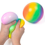 Balle anti-stress arc-en-ciel de 7 cm 