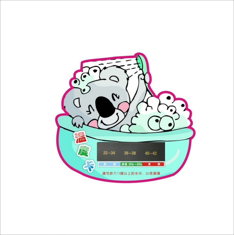 Customizable Bathing Temperature Card