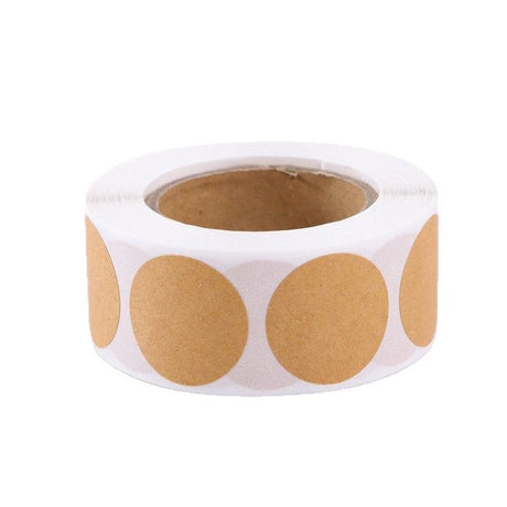 Round Kraft Sticker Roll