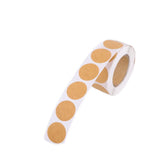 Rouleau d'autocollants ronds Kraft 