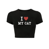 T-shirt court ventre nu pour femme 