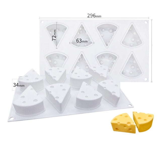 8 - piece Cheese Silicone Mold - Yorkn Inc✅