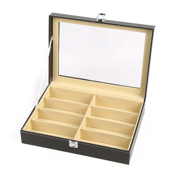 8 Slot Sunglass Organizer Leather - Yorkn Inc✅