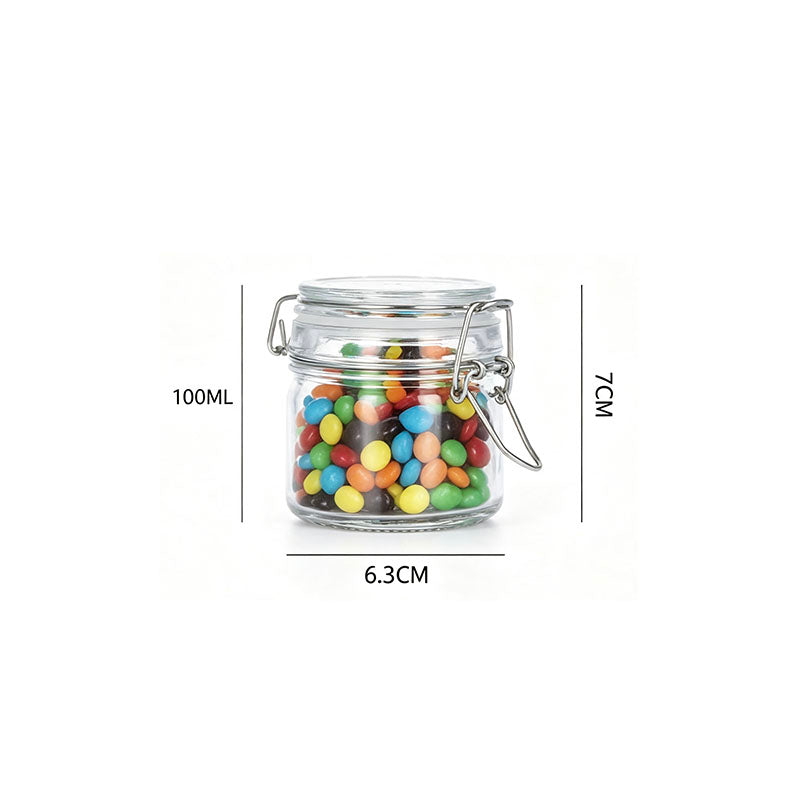 100ml Glass Clip Storage Jar