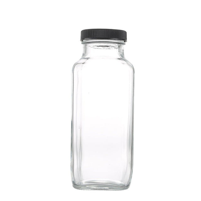 8oz Clear Glass Bottle - Yorkn Inc✅