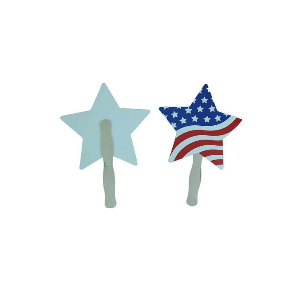 American Flag Star Hand Fan - Yorkn Inc✅