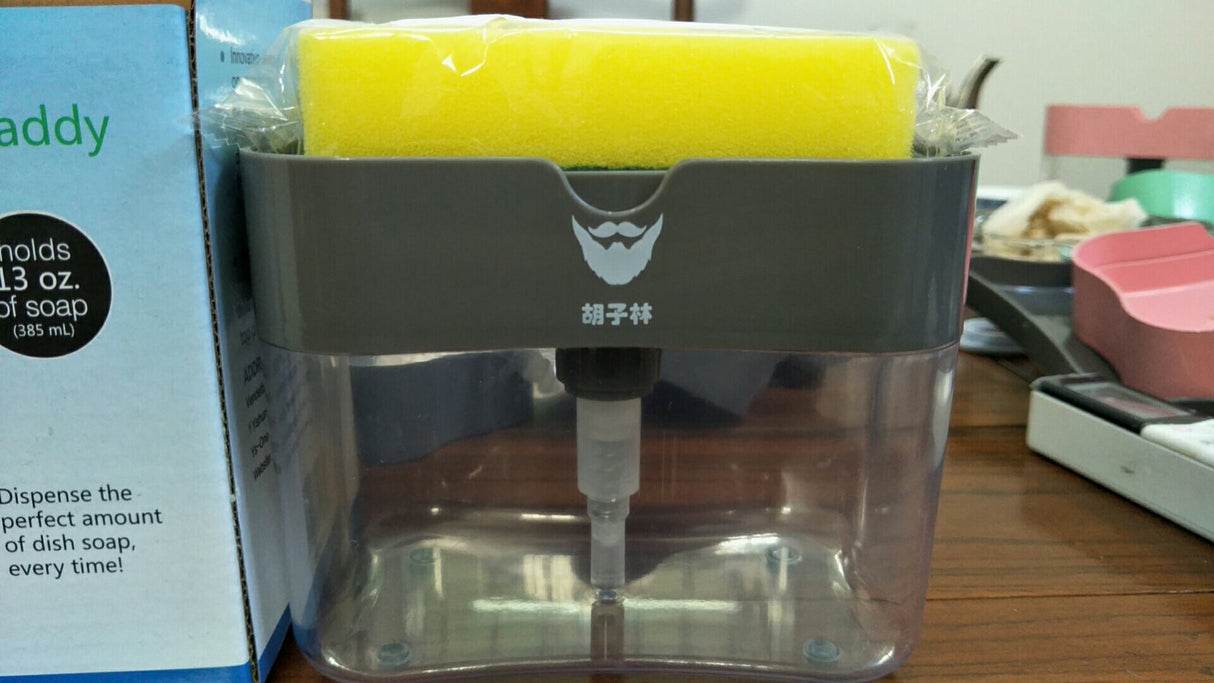 Automatic Soap Dispenser With Cleaning Sponge Storage - By Boat - Yorkn Inc✅