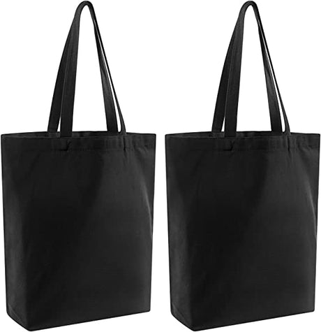 Black Cotton Non - woven Tote Bag - Yorkn Inc✅