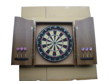 Bristle Dartboard With Deluxe Cabinet - Yorkn Inc✅