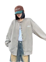 Button Cardigan Bomber Jacket - Yorkn Inc✅