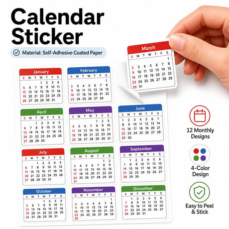 Calendar Sticker - Yorkn Inc✅