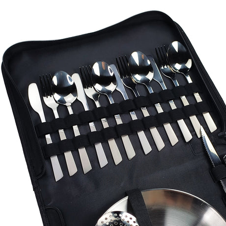 Camping Silverware Set With Case - Yorkn Inc✅