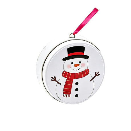 Christmas Hanging Round Tin Box - Yorkn Inc✅