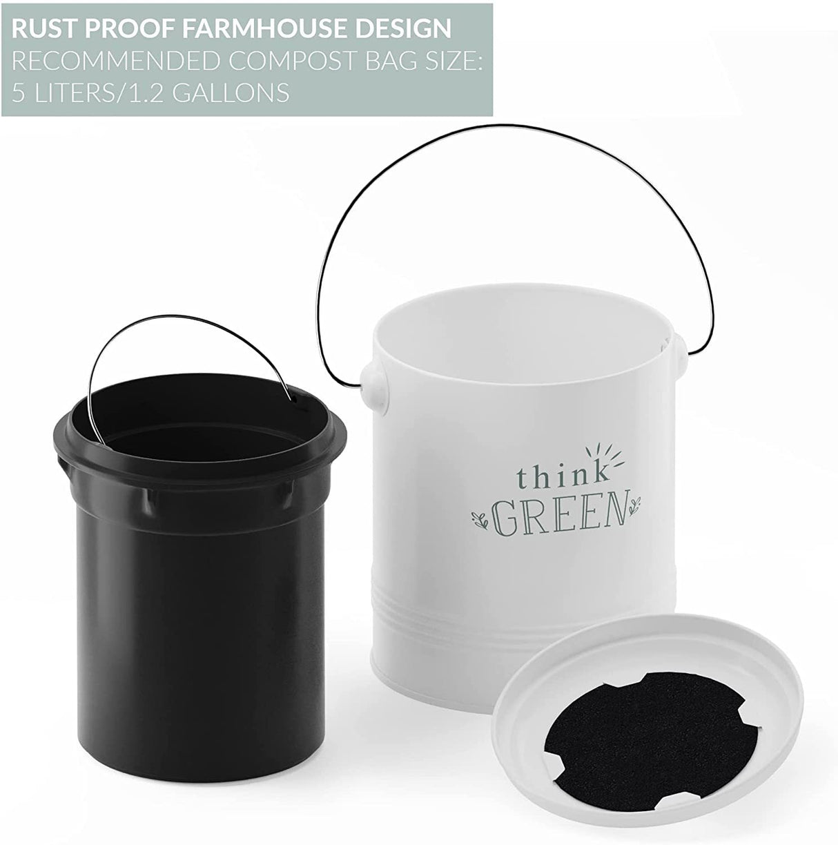 Compost Bin For Kitchen Counter - Yorkn Inc✅