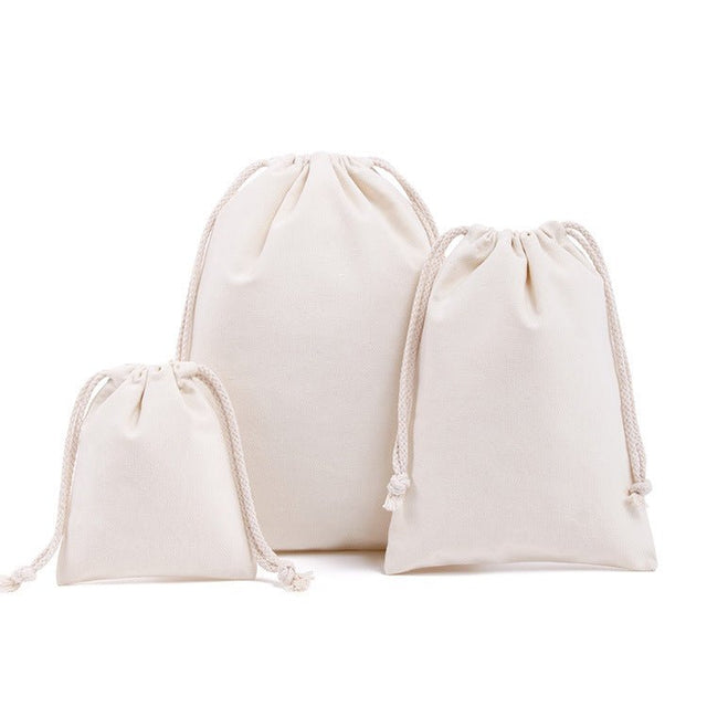 Cotton Drawstring Cinch Bag - Yorkn Inc✅