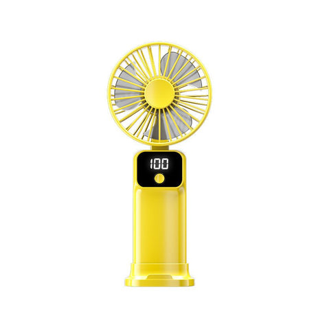 Digital Display Handheld Fan With Base - Yorkn Inc✅