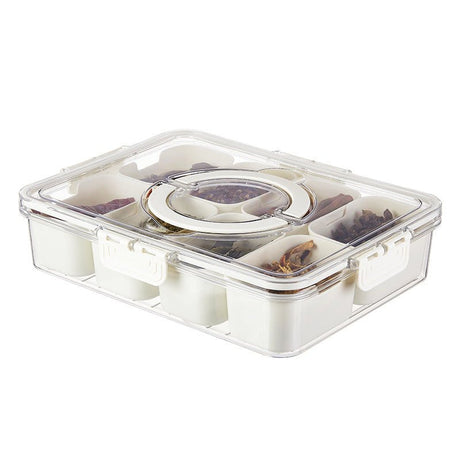 Divided Serving Tray With Lid And Handle - Yorkn Inc✅