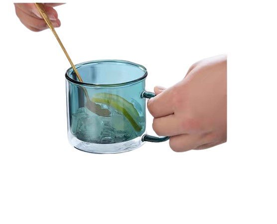 Double - walled Glass Mug - Yorkn Inc✅