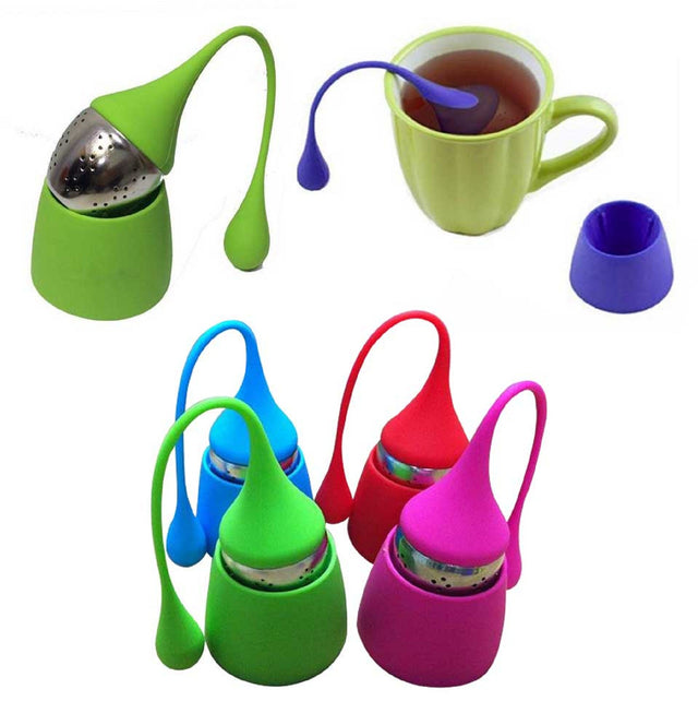 Drip Silicone Handle Tea Infuser Tea Strainer - Yorkn Inc✅