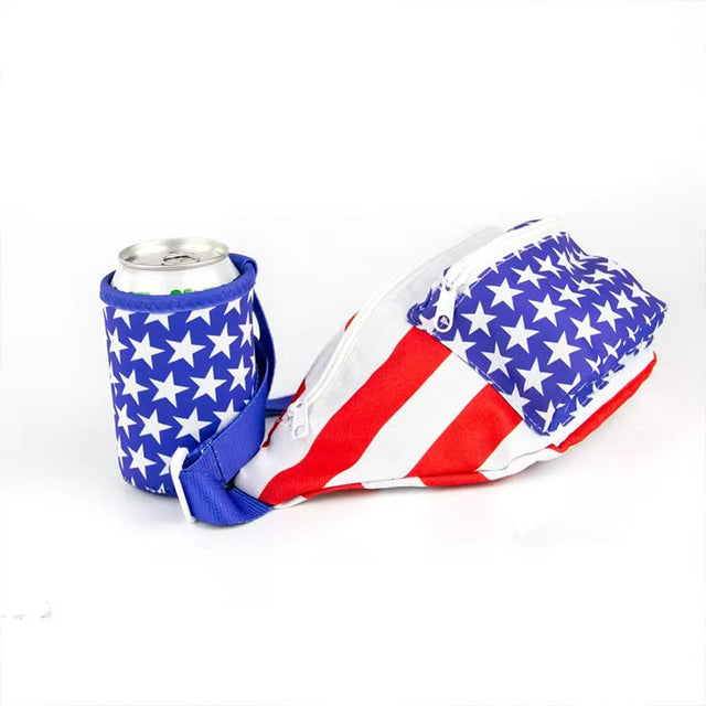 Fanny Pack With 2 Cup Holder Koozie - Yorkn Inc✅