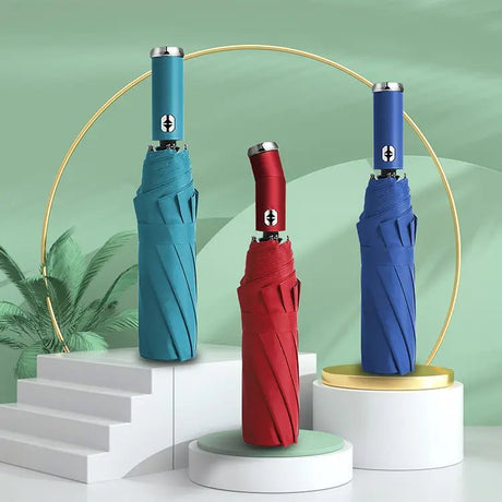 Flashlight Automatic Triple - fold Umbrella - Yorkn Inc✅