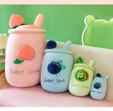 Fruit Cup Shape Plush Toy Pillow Decor - Yorkn Inc✅