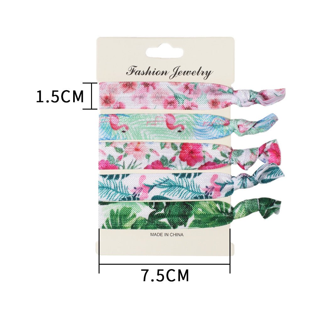 Fullsize Printed Elastic Hairties Ribbon - Yorkn Inc✅