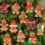 Gingerbread Man Ornament Kit 12pcs - Yorkn Inc✅