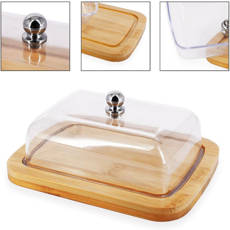 Glass Butter Dish With Lid - By Boat - Yorkn Inc✅