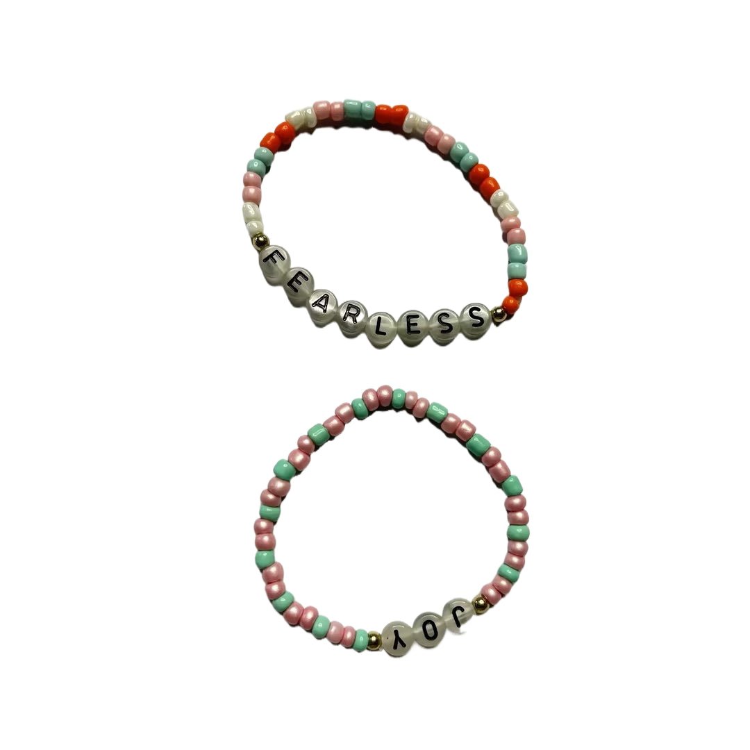 Glow - in - the - dark Alphabet Beaded Bracelet - Yorkn Inc✅