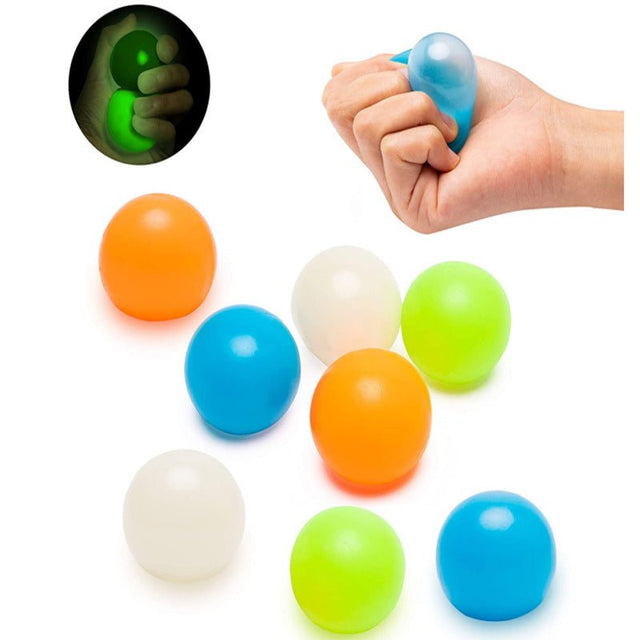 Glow In The Dark Sticky Stress Ball - Yorkn Inc✅