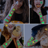 Glow - in - the - dark Temporary Tattoo Stickers - Yorkn Inc✅