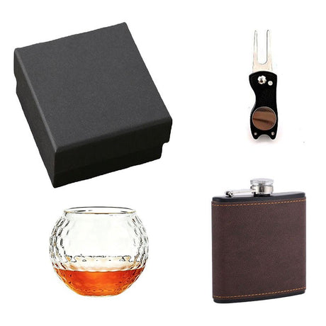 Golf Flask Glass Gift Set - Yorkn Inc✅