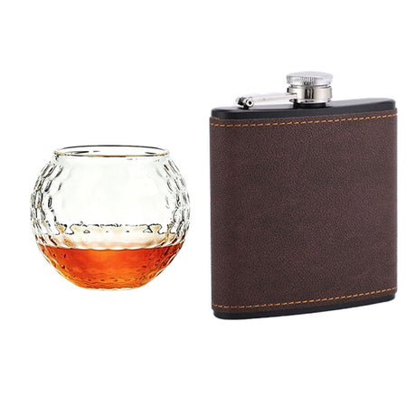 Golf Flask Glass Gift Set - Yorkn Inc✅