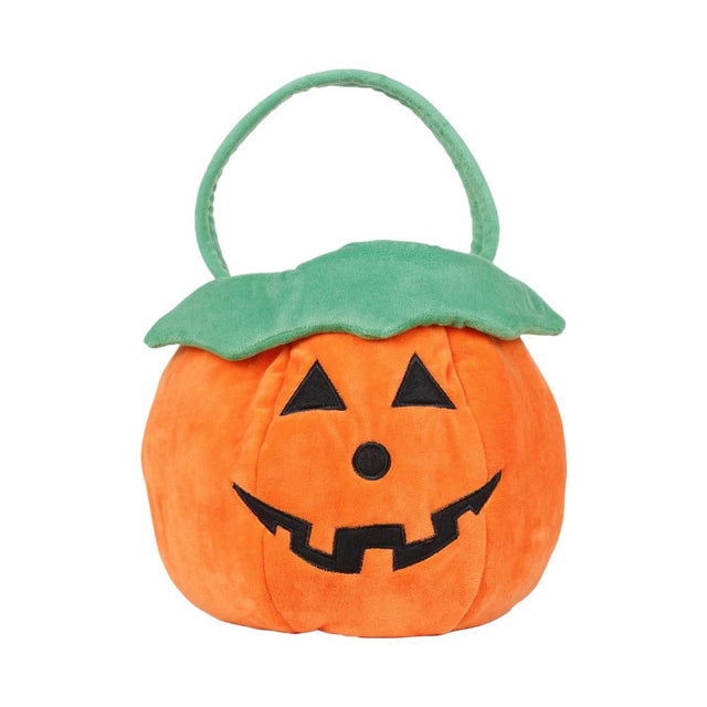 Halloween Pumpkin Plush Tote Bucket - Yorkn Inc✅