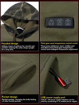 Heated Hooded Sweatshirt - Yorkn Inc✅