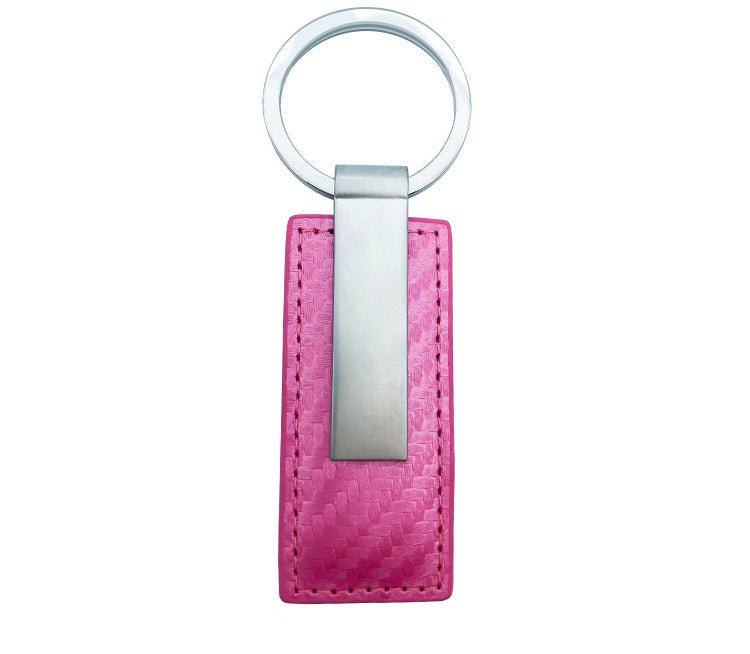 Keychain Rectangle W/leather And Ring - Yorkn Inc✅