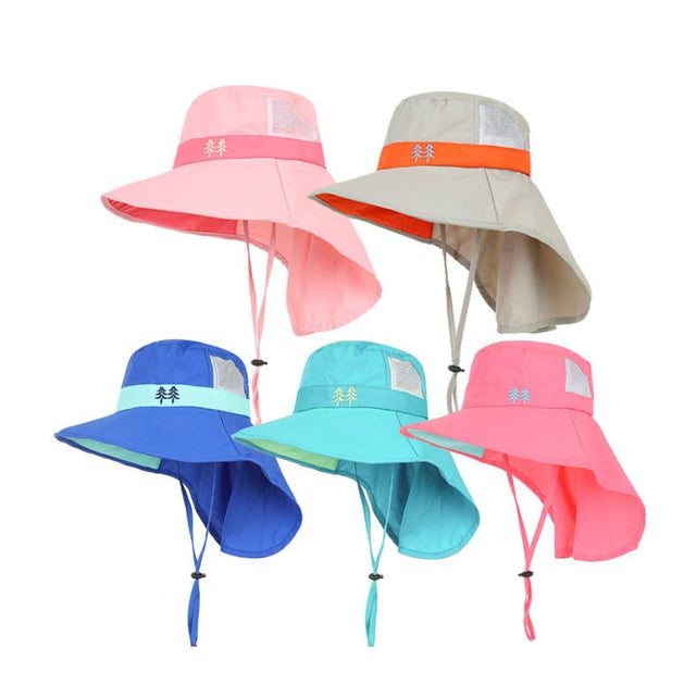 Kids Play Sun Hat With Neck Flap - Yorkn Inc✅
